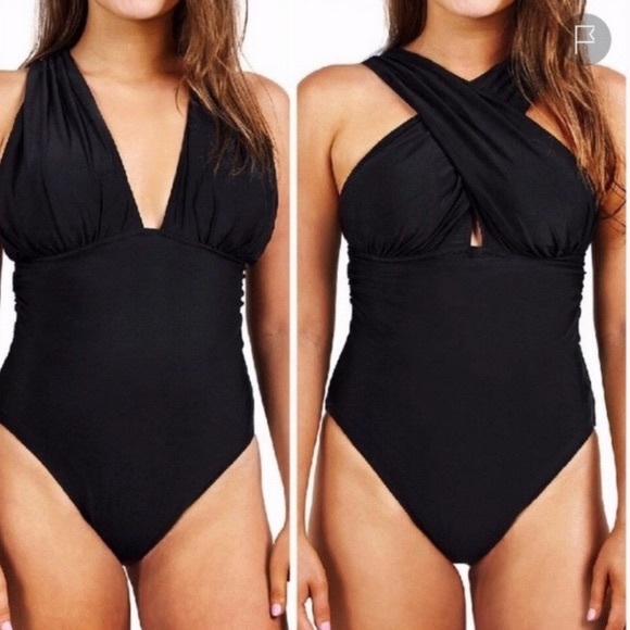 Cupshe Other - Deep Feelings Plunging Neckline Swimsuit